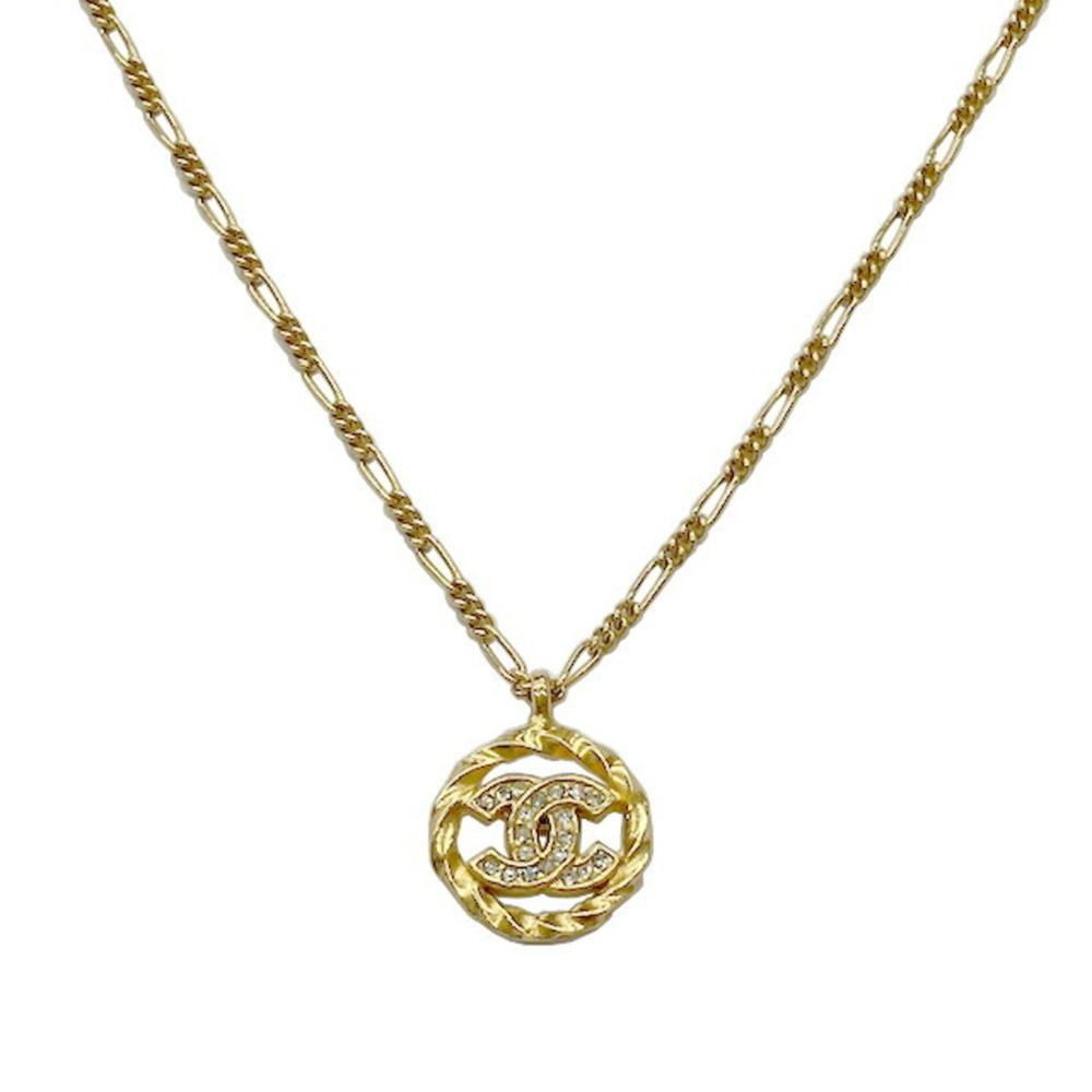 CHANEL Gold Logo Necklace